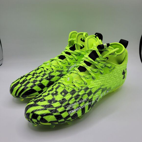Under armour Other - Under Armour Football Cleats Mens 12 Green Spotlight Clone MC LE 3026336-300